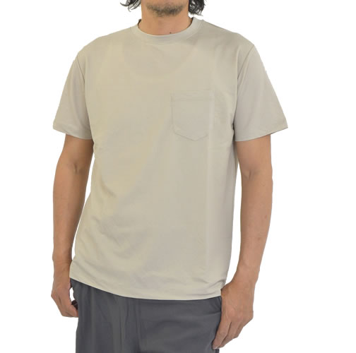 胸ポケ Tシャツ 半袖 メンズ 接触冷感 スタンダード 胸ポケット