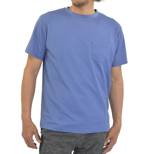 胸ポケ Tシャツ 半袖 メンズ 接触冷感 スタンダード 胸ポケット