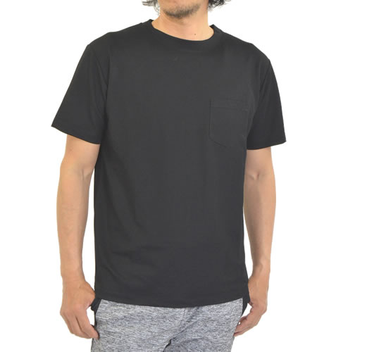 胸ポケ Tシャツ 半袖 メンズ 接触冷感 スタンダード 胸ポケット