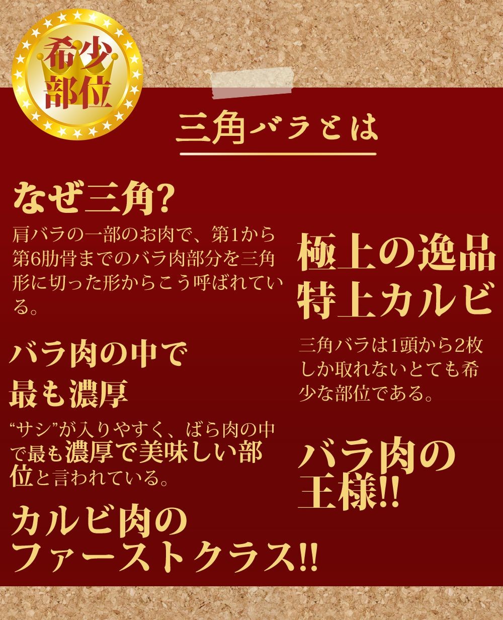 不定貫】三角バラ 約8kg 和牛 A4ランク 4等級 国産牛 牛モモ肉