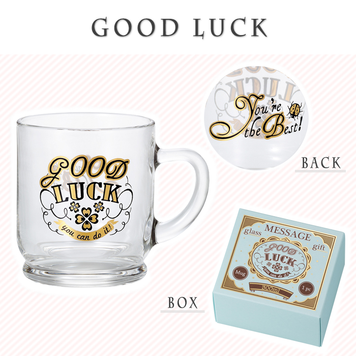 ADERIA アデリア マグカップ メッセージグラス グラスマグ 300ml