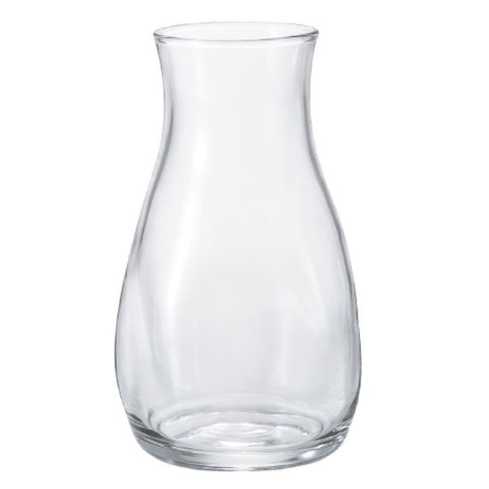 おしゃれ 花瓶 てびねり ミニ 花器 クリア 径7.7×高さ12.9cm アデリア 日本製 化粧箱入 | ギフト インテリア ガラス フラワーベース