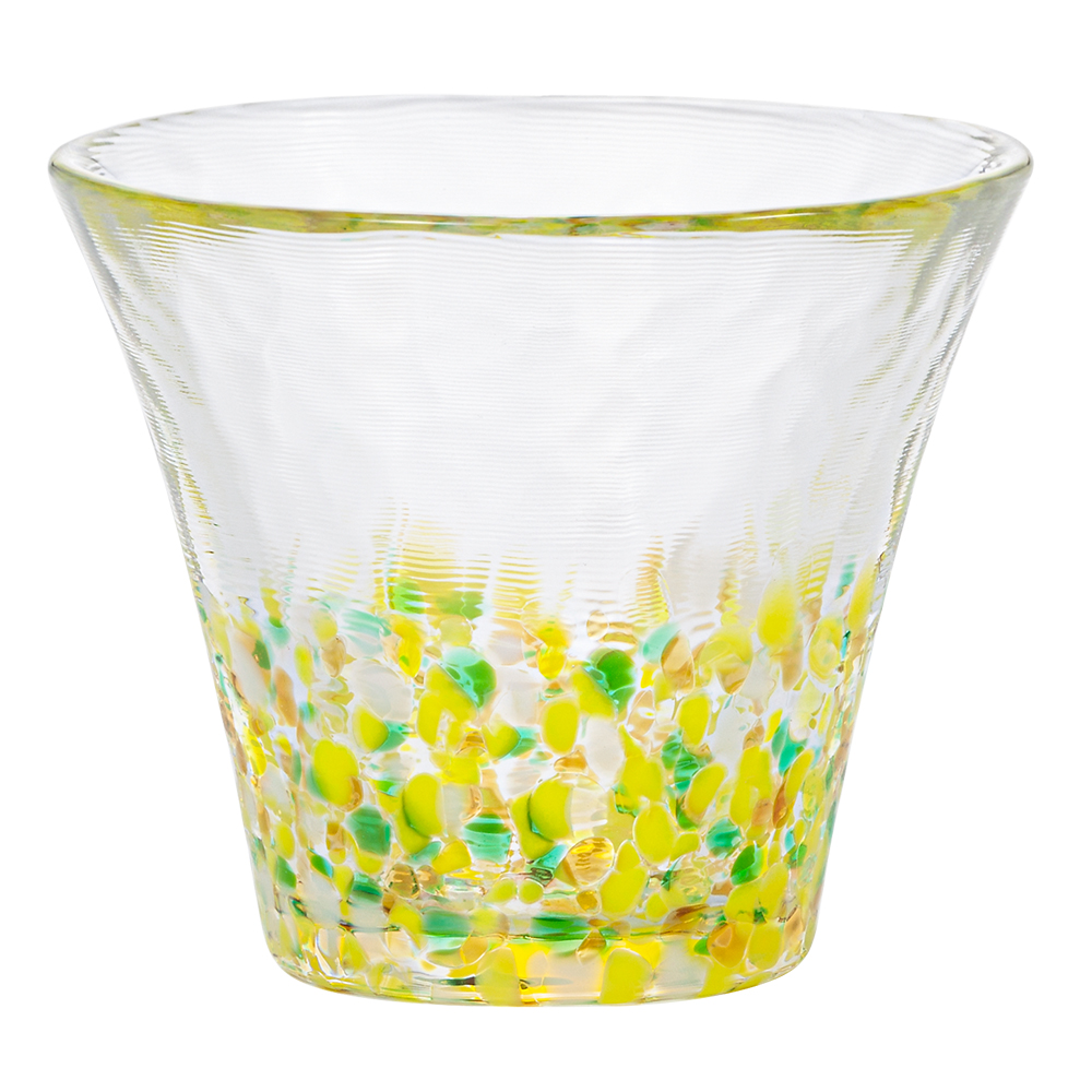 秦時代彩色双耳杯 津軽びいどろ 爽華 金彩 盃 花霞 | 日本酒を楽しむための上品な