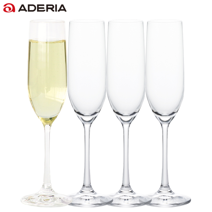 ADERIA グラス 食洗機対応 シャンパングラス コップ おしゃれ