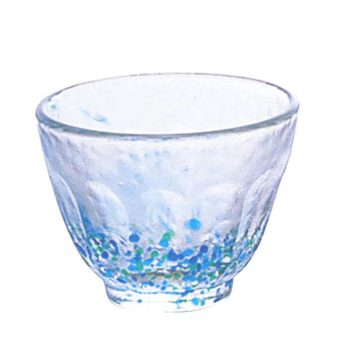 アデリア 盃 6個入 庄内クラフト 花つづり クリスタルガラス製 日本製