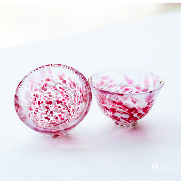 津軽びいどろ 酒器 セット 桜吹雪 アデリア 日本製 化粧箱入