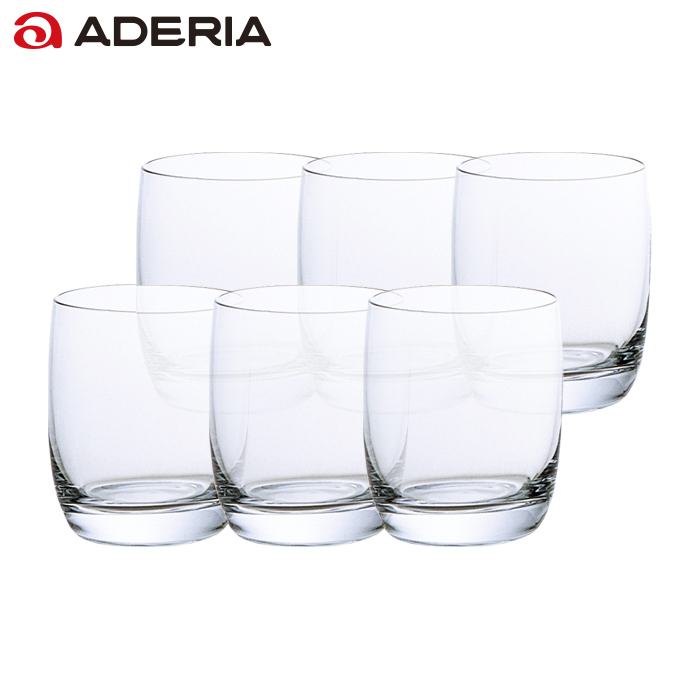 ADERIA 爆買 ロックグラス 300ml 6個入 食洗機対応 iラインラウンド