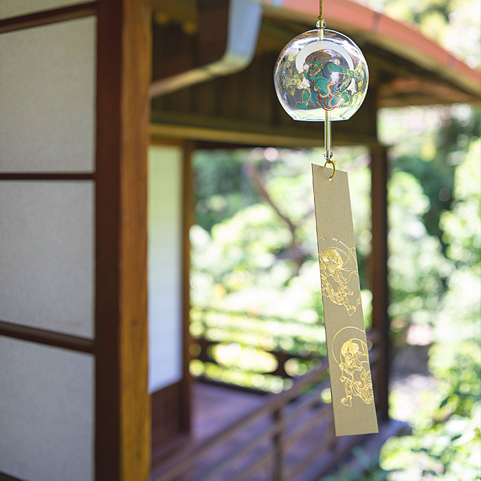 ADERIA おしゃれ 風鈴 風神雷神図うつし PNT アデリア 日本製