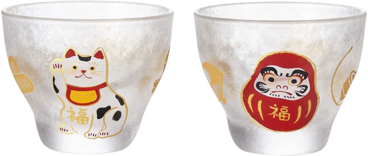 ADERIA 和 おしゃれ 盃 ペアセット めでたmono アデリア 日本製 化粧箱