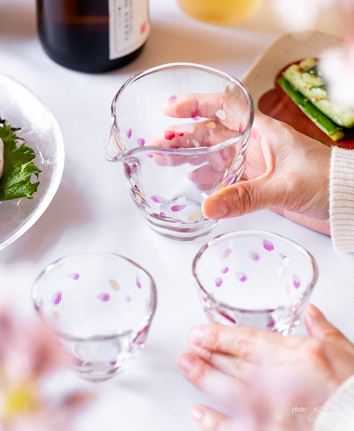 ADERIA アデリア 桜 酒器セット HARUIRO 日本製 化粧箱入