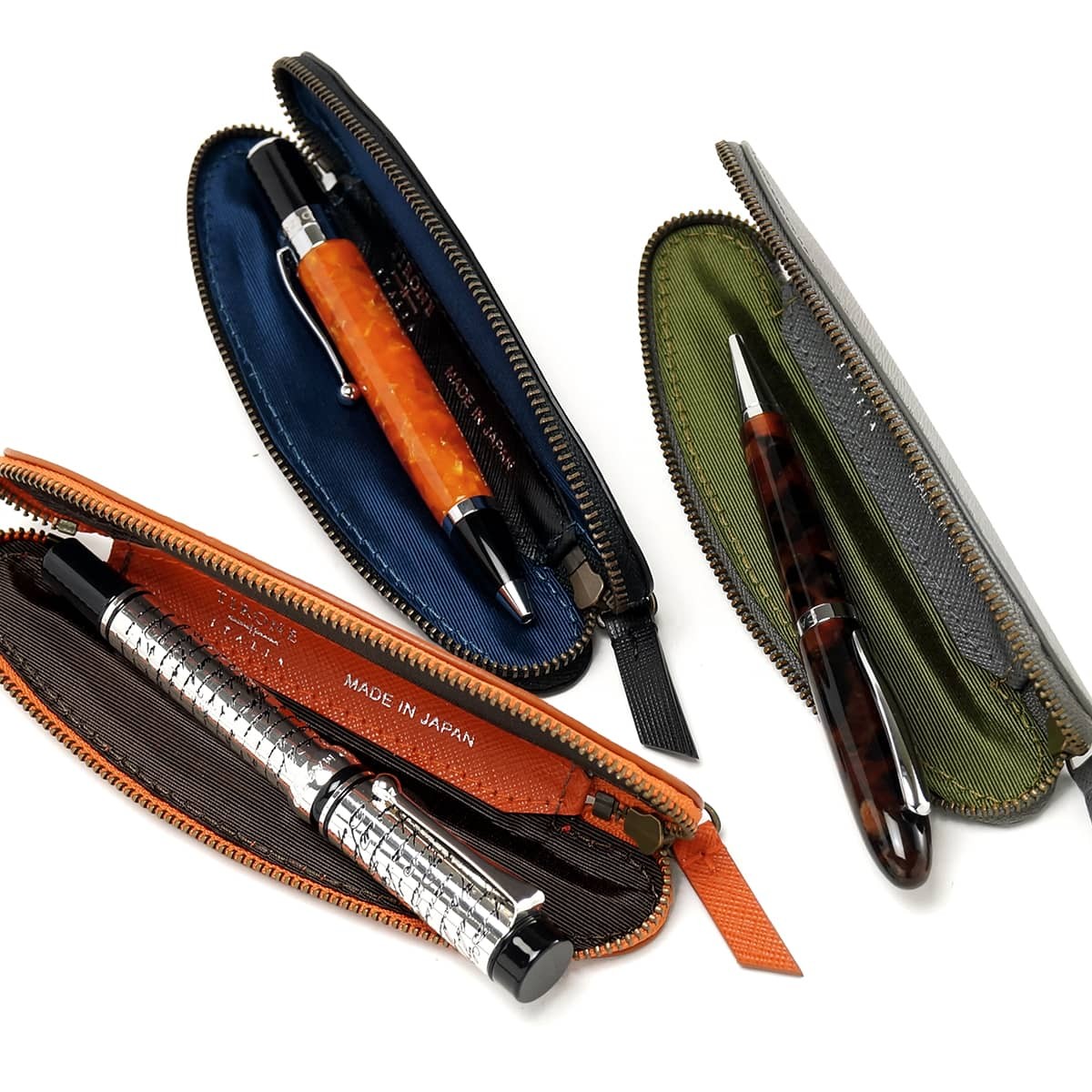 ティローネ デザイン TIRONE DESIGN ペンケース SAFFIANO 一本差し 本 