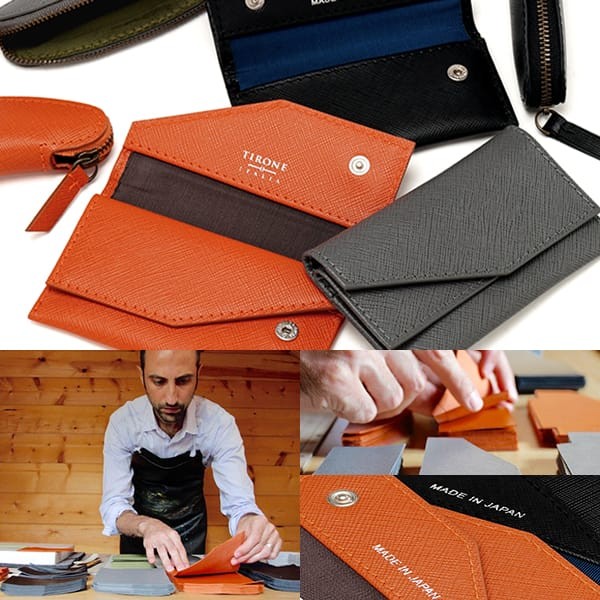 ティローネ デザイン TIRONE DESIGN ペンケース SAFFIANO 一本差し 本 