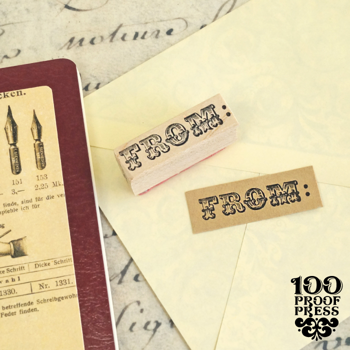 ラバースタンプ 輸入 100Proof Press #2677 FROM 輸入 スタンプ はんこ 手紙 | 