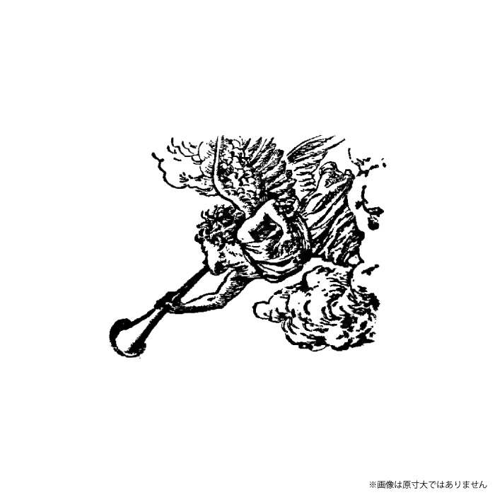スタンプ 輸入 100 Proof Press #4401 Angel Trumpets From Heaven 天国からの天使のトランペット ラバースタンプ はんこ 天使 おしゃれ |  | 01