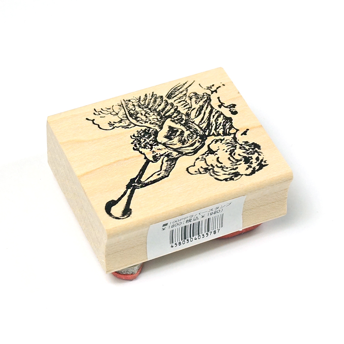 スタンプ 輸入 100 Proof Press #4401 Angel Trumpets From Heaven 天国からの天使のトランペット ラバースタンプ はんこ 天使 おしゃれ |  | 02