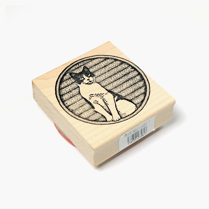 ラバースタンプ 100 Proof Press #6814 Cat in a Circle サークルの中のネコ 輸入 スタンプ かわいい おしゃれ アニマル はんこ 猫 ネコ |  | 01