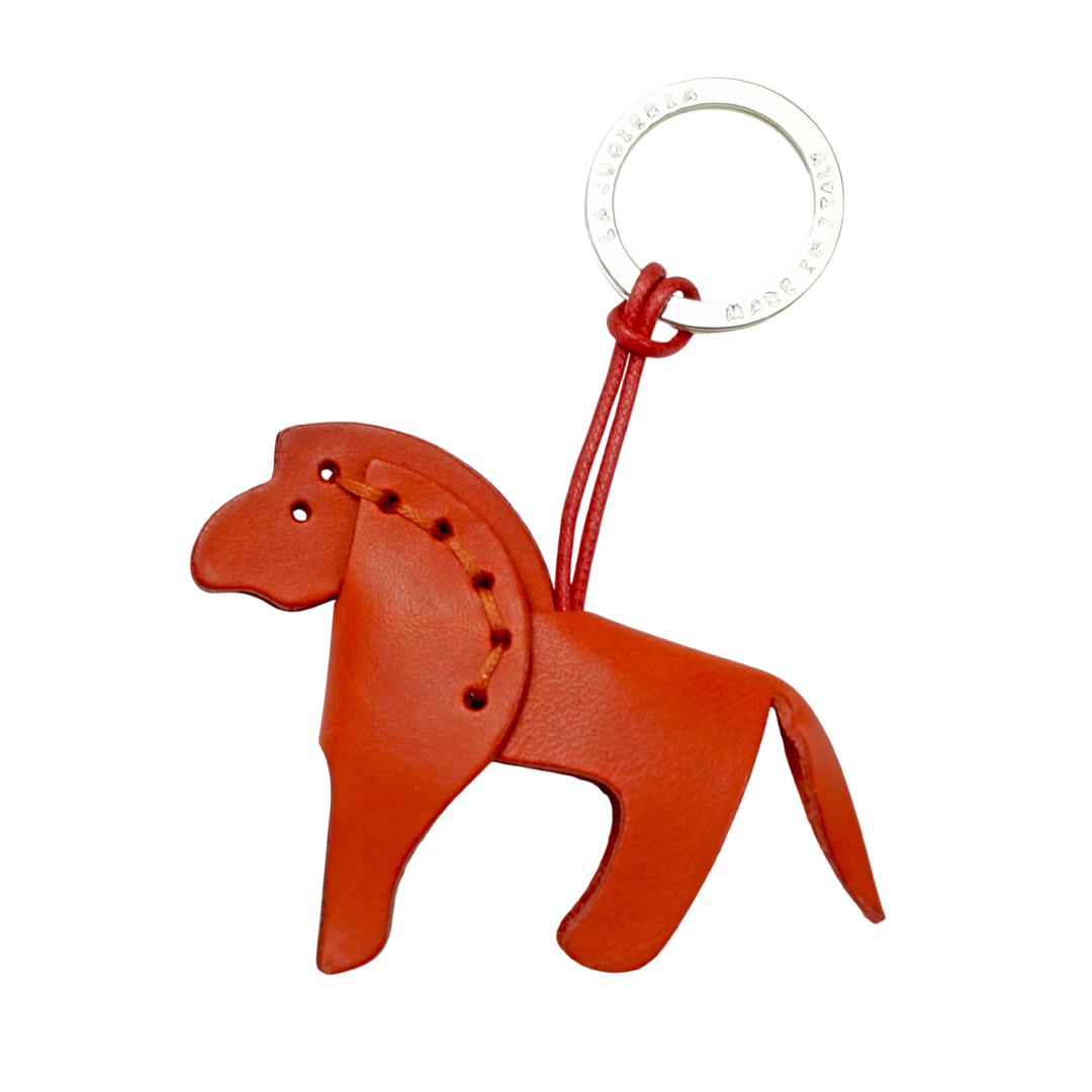 La cuoieria（ラ・クオイエリア） レザーキーホルダー ウマ 馬 干支