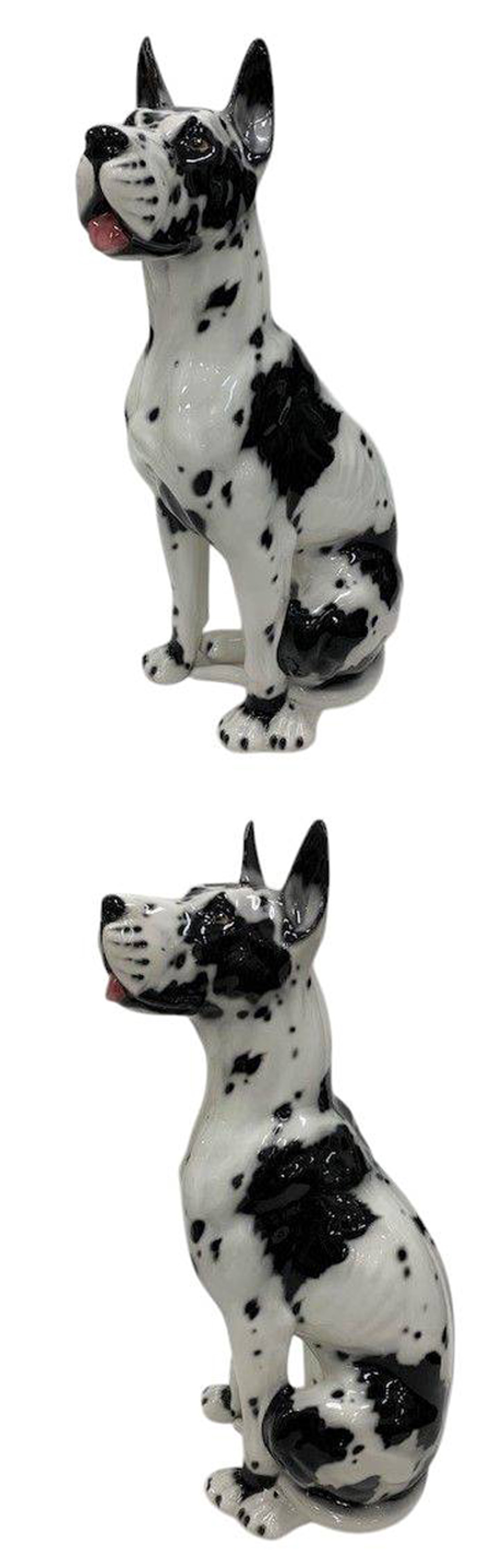 グレートデン 置物 犬 インテリア オブジェ 陶器 オーナメント