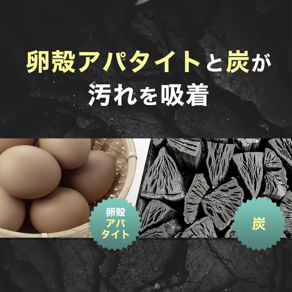 好評 歯磨き粉 ホワイトニング 竹炭パウダー 30g アパタイト50％配合