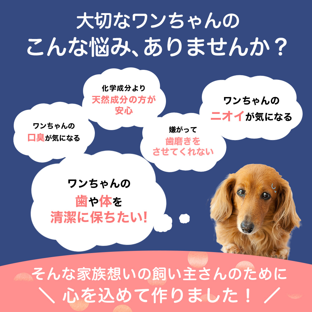 犬 口腔ケア用品 ＆ シャンプー 30g＆300ml 口臭 ケア & 犬用