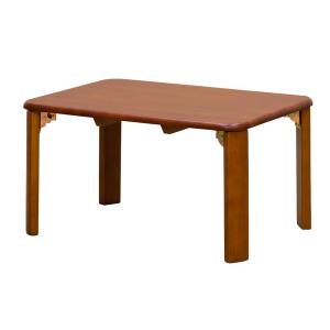 折りたたみテーブル 75cmｘ50cm 天然木製 ちゃぶ台 折れ脚テーブル