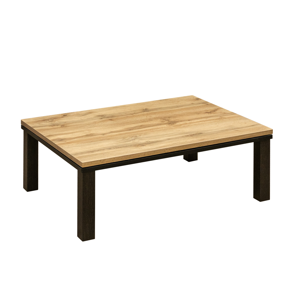 こたつテーブル 105cm×75cm おしゃれ コタツ 300W 大理石調 木目柄 