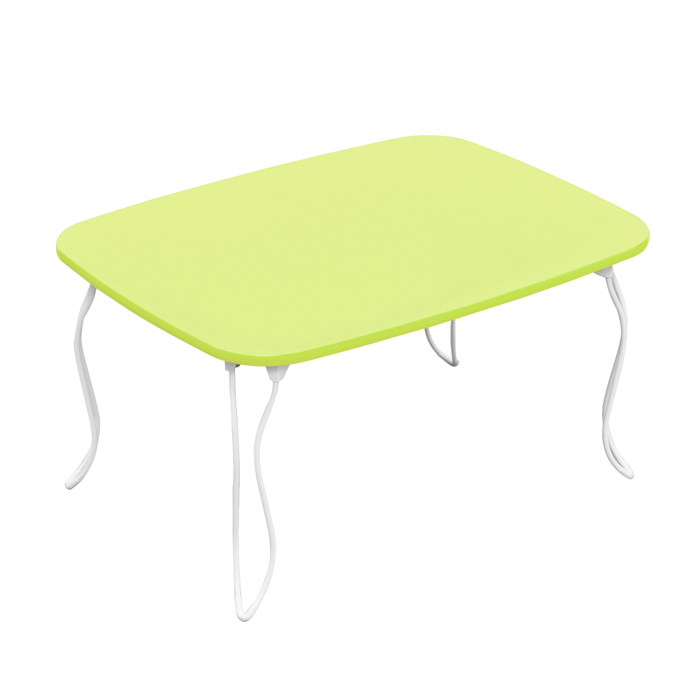 折りたたみテーブル 60cm×40cm 猫脚 木製 小さめ コンパクトサイズ ビタミンカラー 緑 グリーン オレンジ系 白 ホワイト｜adhoc-style｜02