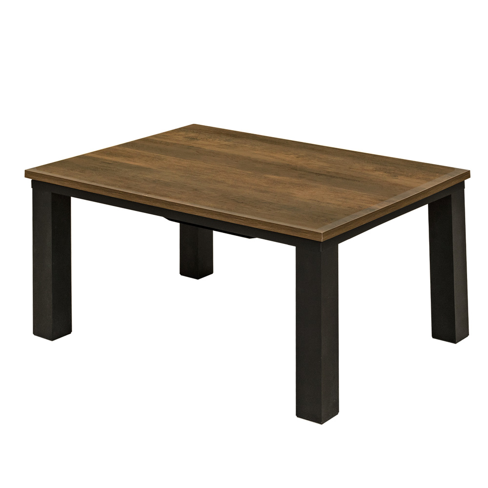こたつ こたつテーブル 80cm×60cm 木目柄 300W コンパクトサイズ 長方形 木製｜adhoc-style｜03