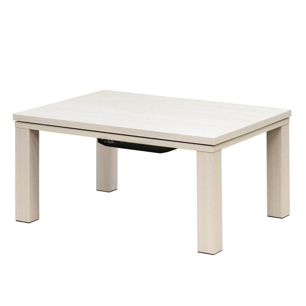こたつ こたつテーブル 80cm×60cm 木目柄 300W コンパクトサイズ 長方形 木製｜adhoc-style｜04