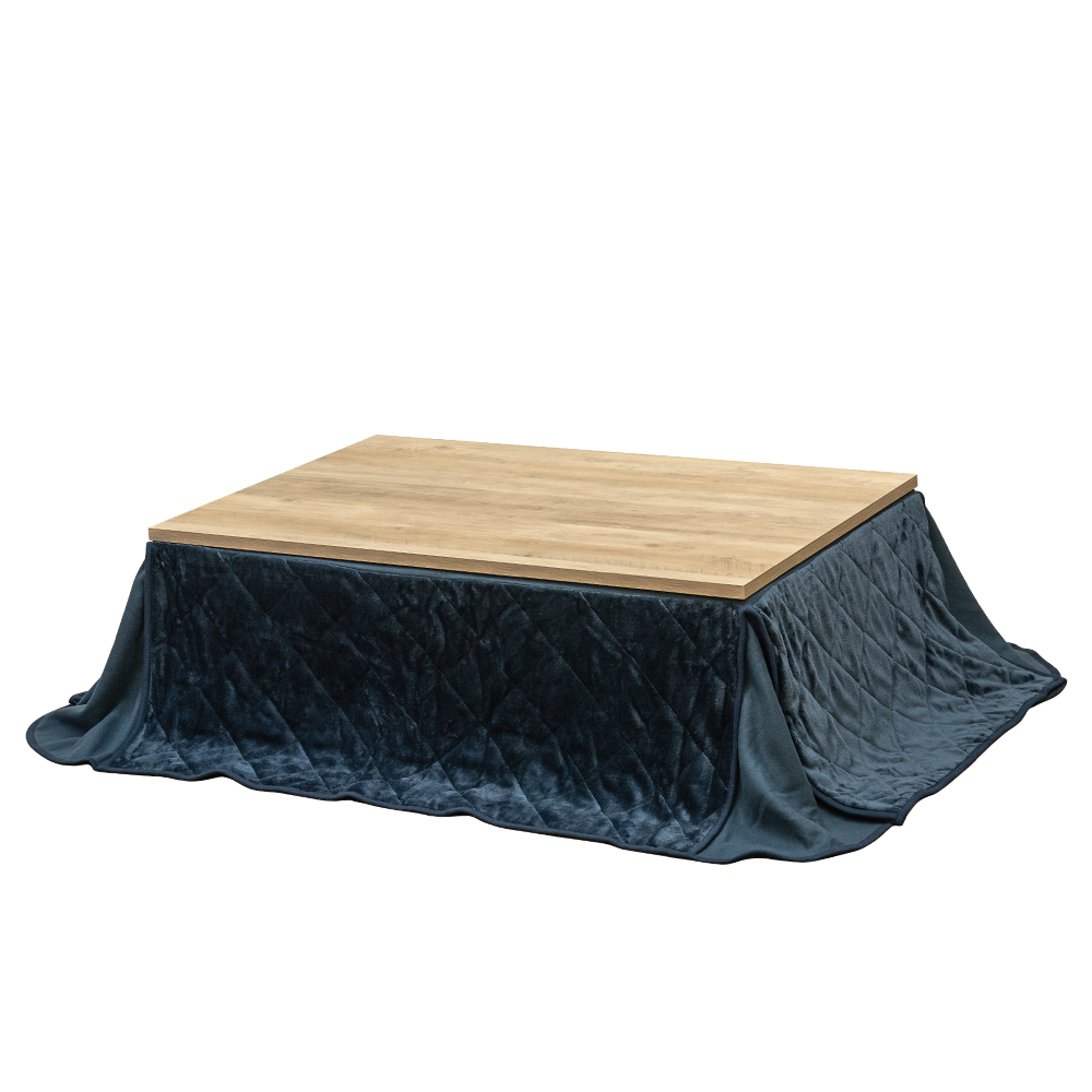 こたつテーブル コタツ布団付き 120×80cm 2点セット長方形 木目柄 510W