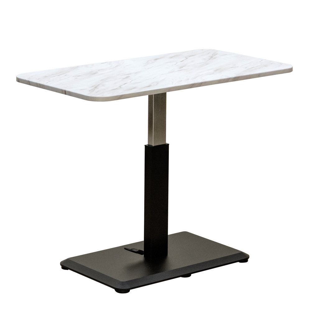 昇降式テーブル 90cm幅 センターテーブル ダイニングテーブル デスク 高さ調節可能 大理石柄 マーブル模様｜adhoc-style｜02