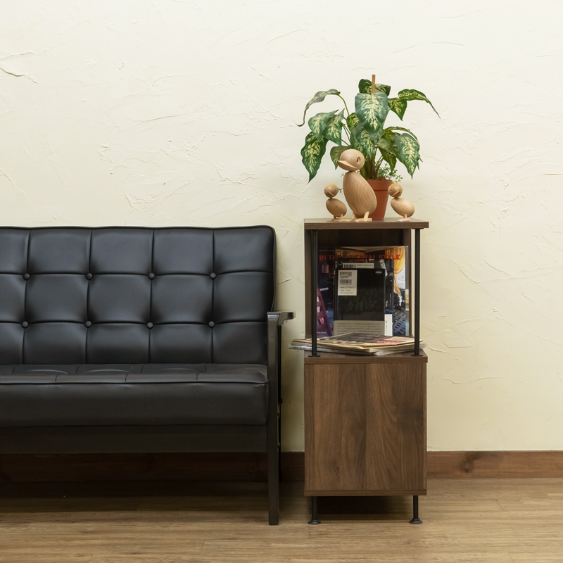 Grant S字3段ラック 60cm PLY-04 オープン スチール ディスプレイラック ロータイプ ヴィンテージ