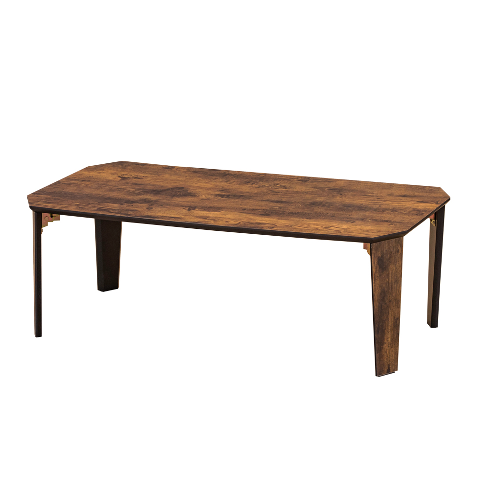 折りたたみテーブル 90cm×50cm 木製 木目柄 折れ脚 センターテーブル :SH-12:アドホックスタイル - 通販 - Yahoo