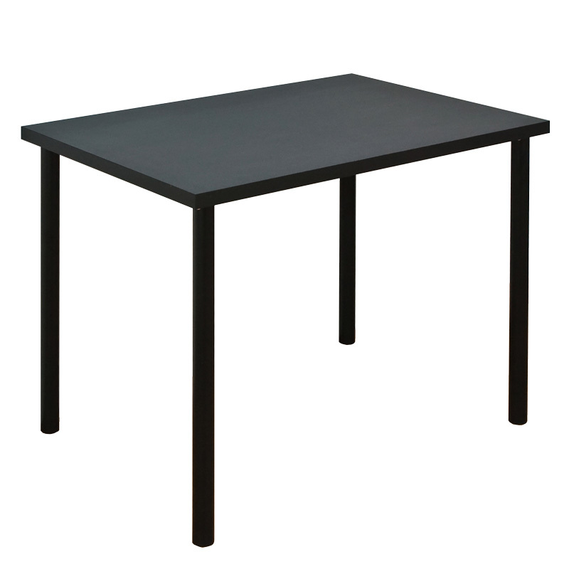 フリーテーブル デスク 90cm×60cm 平机 作業台 木製天板 黒 白