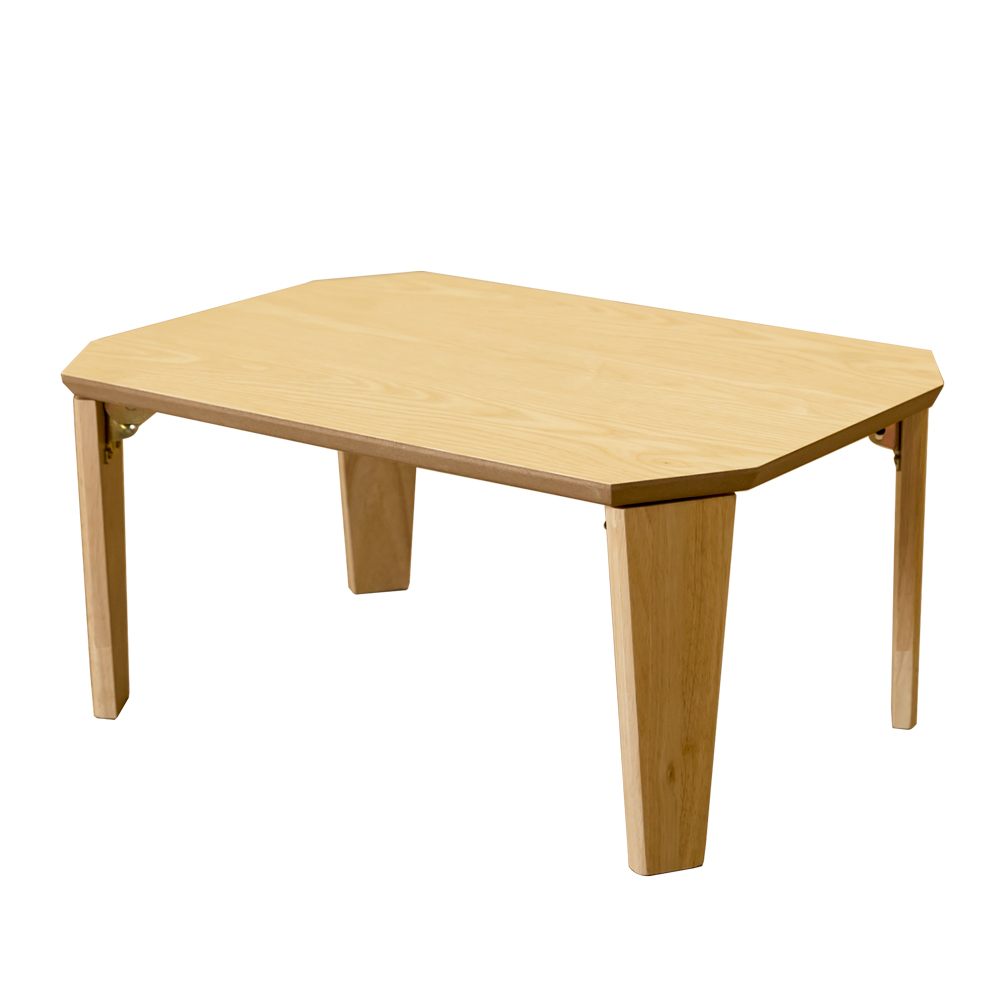 折りたたみテーブル 60cm×45cm 木目柄 木製 ローテーブル ちゃぶ台 小さめ コンパクト｜adhoc-style｜02