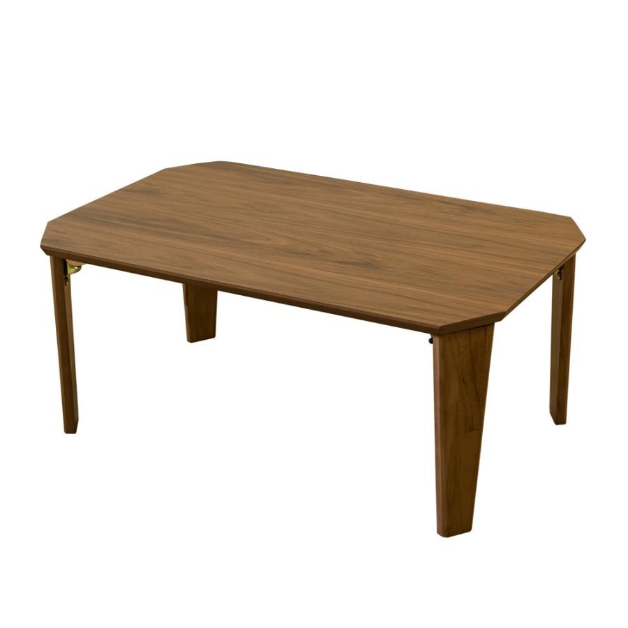 折りたたみテーブル 75cm×50cm 木目柄 木製 ローテーブル｜adhoc-style｜03
