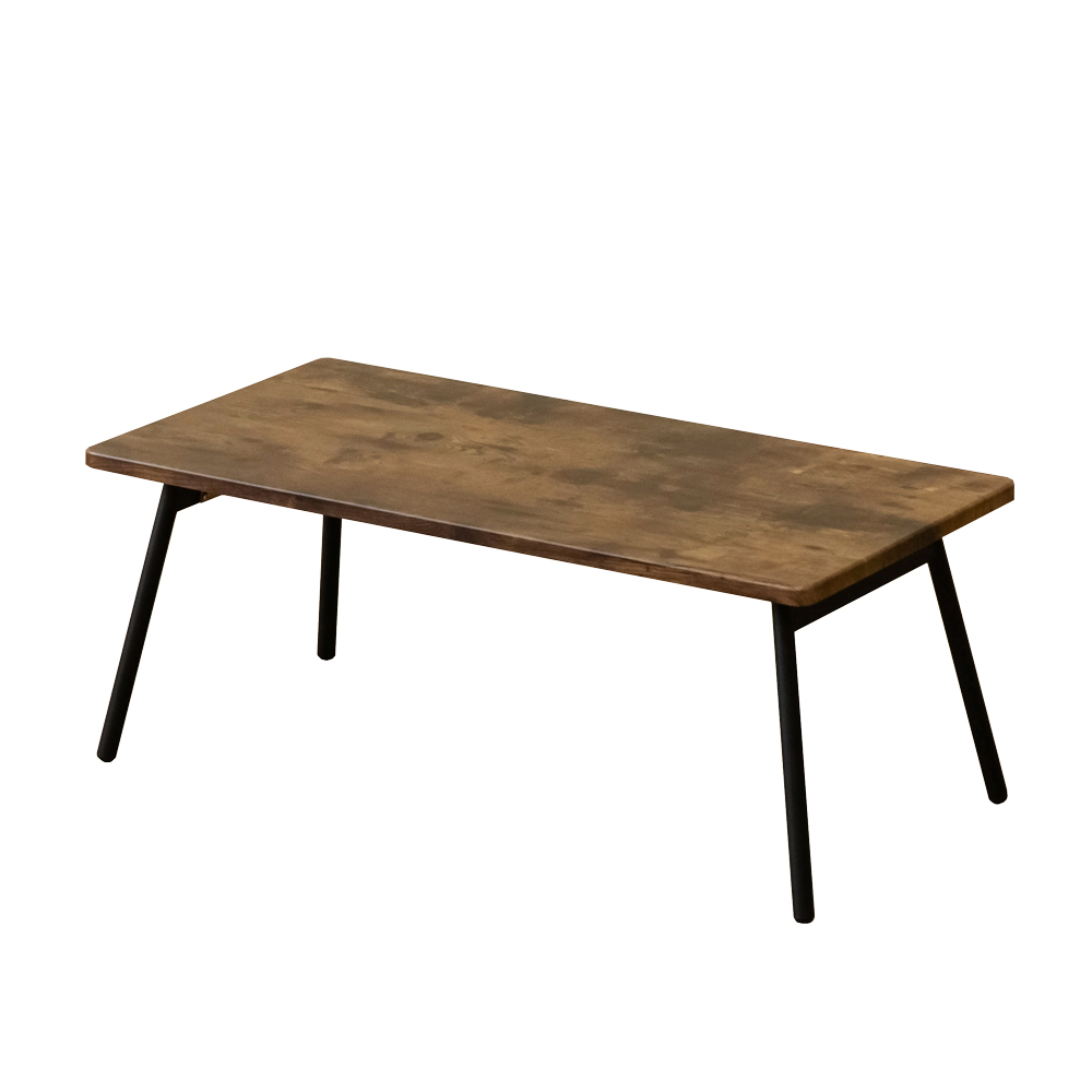 折りたたみテーブル 80cm×40cm 折れ脚センターテーブル 木製天板 コンパクト04
