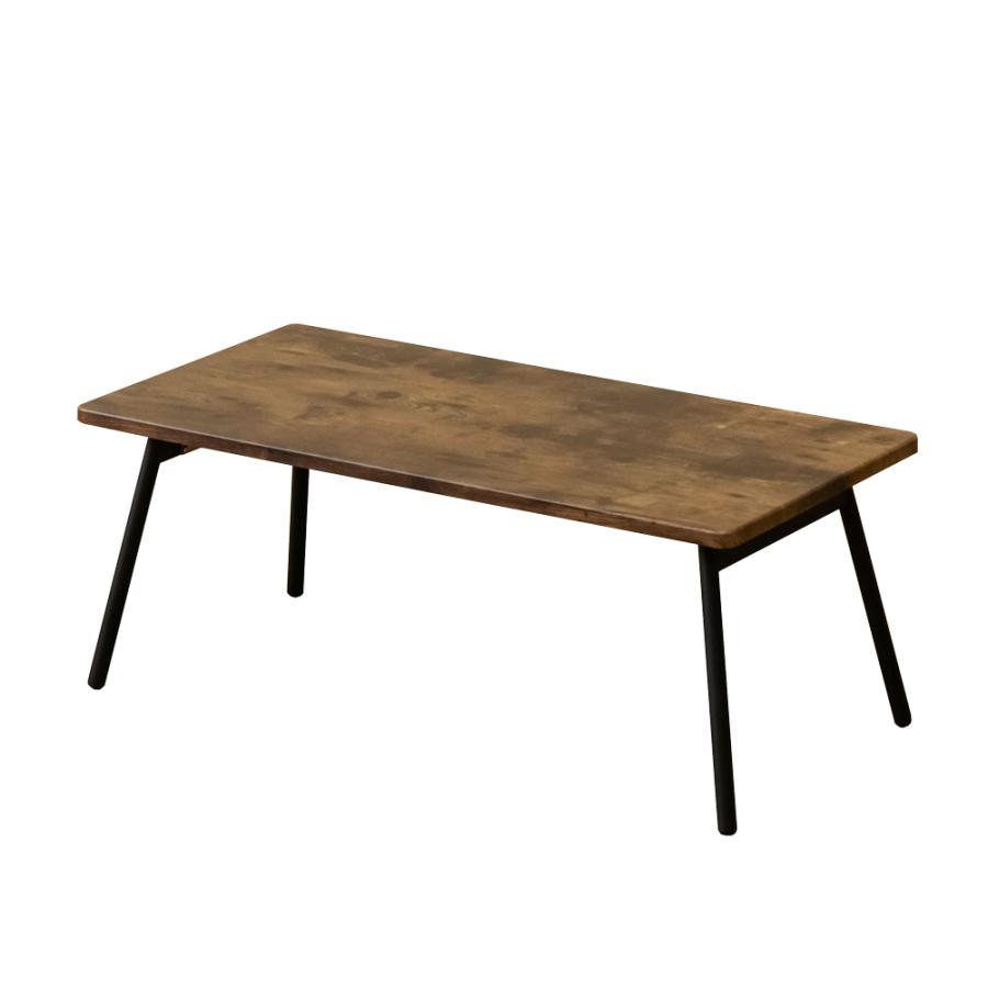 折りたたみテーブル 80cm×40cm 折れ脚センターテーブル 木製天板 コンパクト04｜adhoc-style｜02