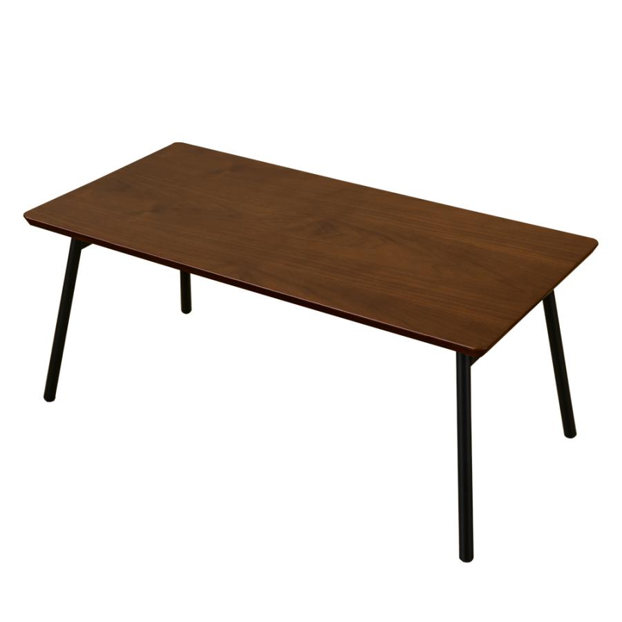 折りたたみテーブル 80cm×40cm 折れ脚センターテーブル 木製天板 コンパクト04｜adhoc-style｜03