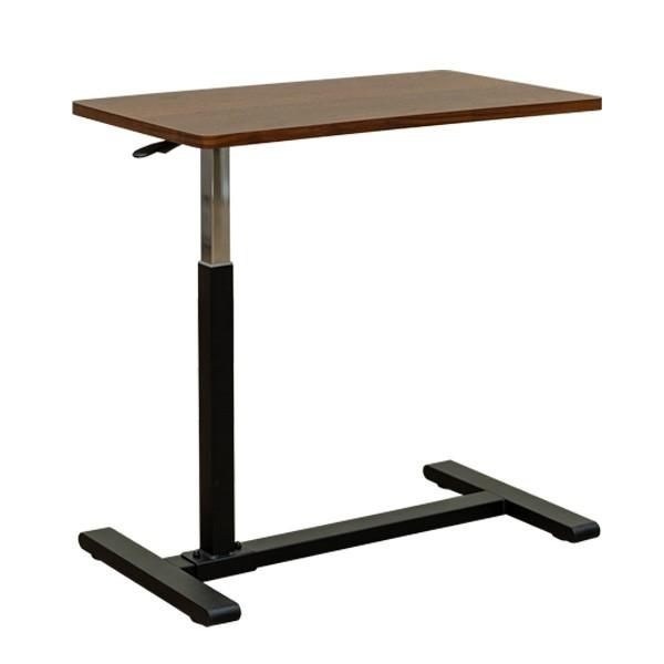 昇降式テーブル 70cm幅 サイドテーブル ベッドテーブル L型 キャスター付 コの字｜adhoc-style｜03
