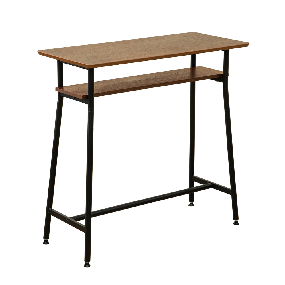 カウンターテーブル 90cm幅 ハイテーブル バーテーブル 木製天板 スチール脚｜adhoc-style｜02