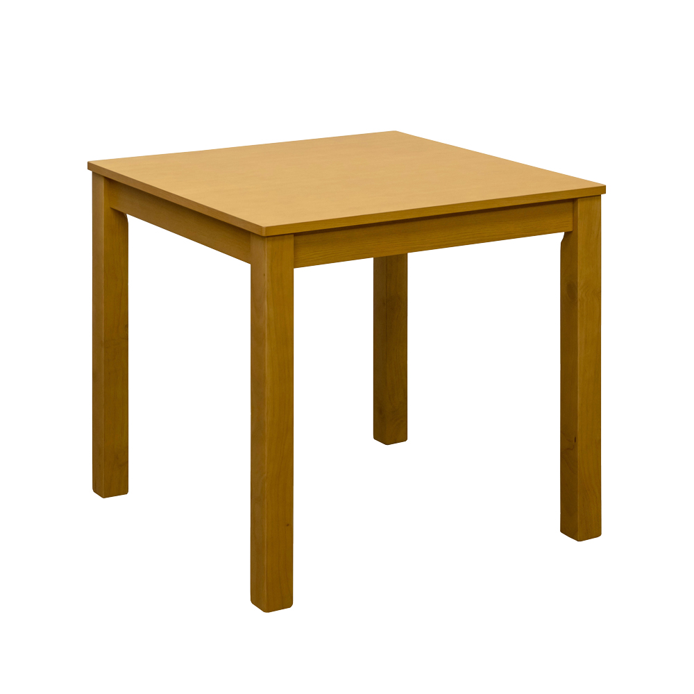 ダイニングテーブル 75cm 木製 正方形 シンプル 作業台 デスクにも