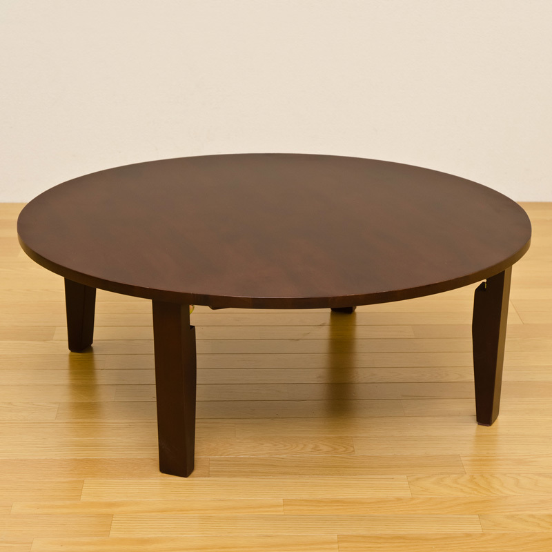 折りたたみテーブル 丸型 90cm 天然木製 ちゃぶ台 円卓 折れ脚 :WR-90:アドホックスタイル - 通販 - Yahoo!ショッピング
