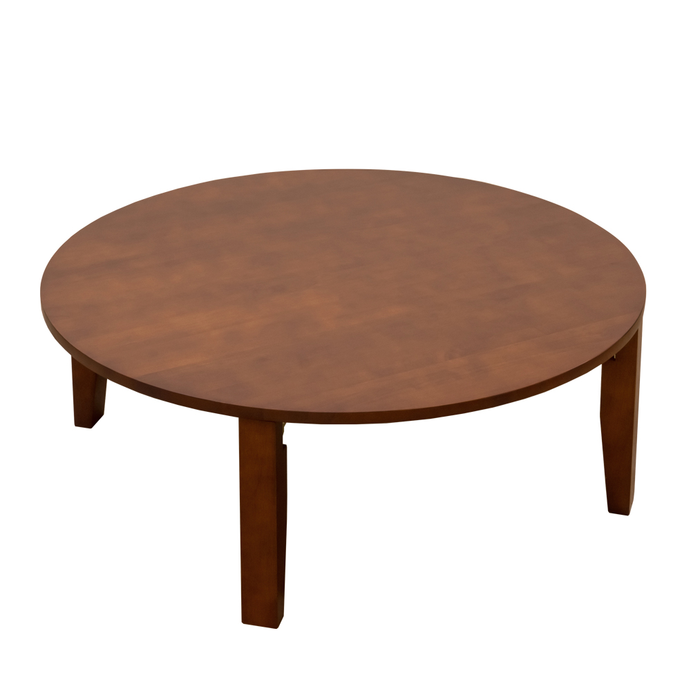 折りたたみテーブル  丸型 90cm 天然木製 ちゃぶ台 円卓 折れ脚 座卓