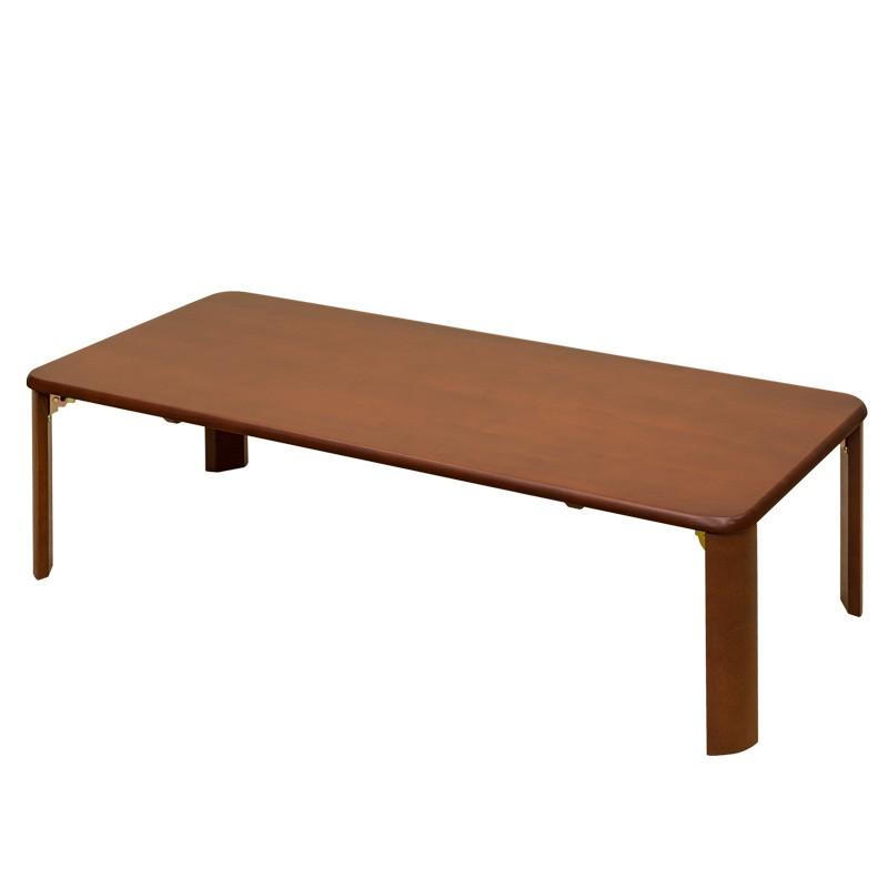 テーブル 折りたたみ 座卓 120cm×60cm 天然木製 ちゃぶ台 奥行スッキリ｜adhoc-style｜02