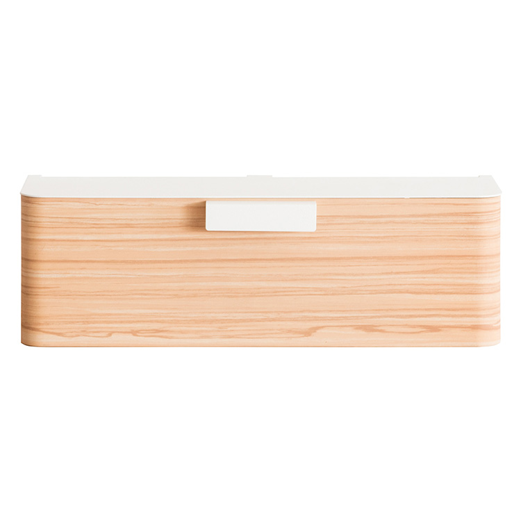 ウォールケーブルボックス TEER（ティール） コード収納 木目柄 おしゃれ タップボックス 壁掛け コードケース ケーブルボックス | 宮武製作所 | 01