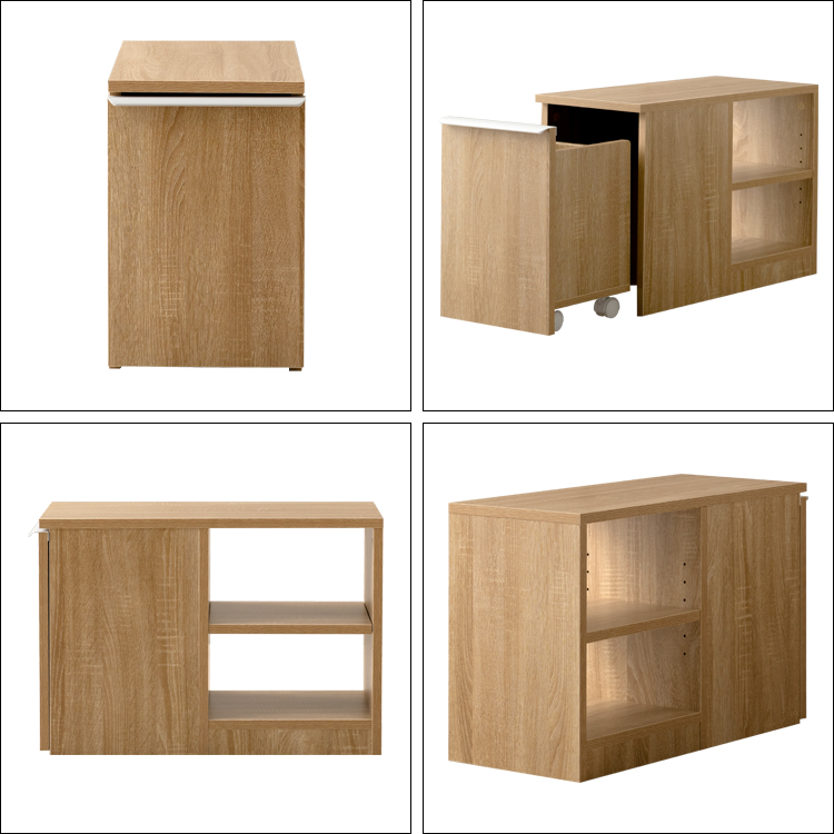 ダストボックス付きサイドテーブル NotT（ノット）宮武製作所 ゴミ箱 木製 ナイトテーブル  キッチンペール ごみ箱 おしゃれ リビングテーブル | 宮武製作所 | 18