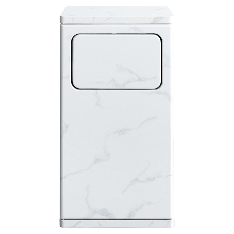 プッシュ式ダストボックス Empro（エンプロー）20L 木製 コンパクト 寝室 サイドテーブル ゴミ箱 ごみ箱 くずかご ゴミ捨て リビング ナイトテーブル | 宮武製作所 | 05