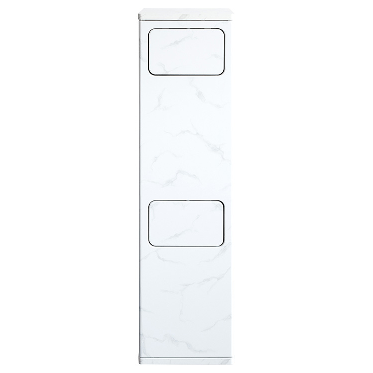 2段プッシュダストボックス Empro（エンプロー）20×2L キッチンペール  ごみ箱 フタ付き ゴミ箱 おしゃれ 分別 ふた付き スリム 40L | 宮武製作所 | 05