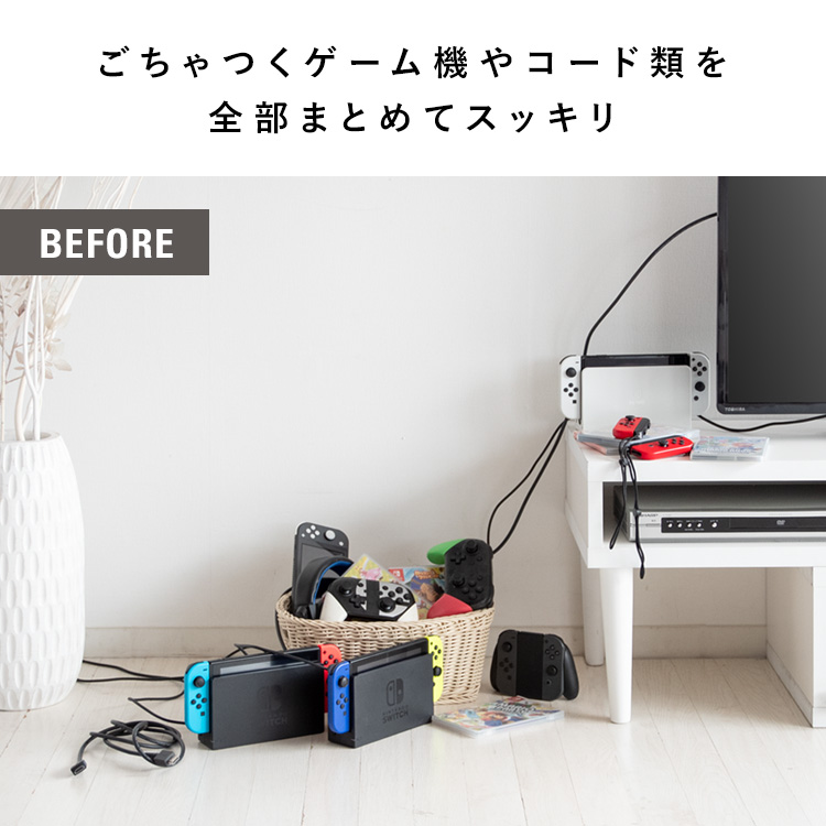 デザイナーズゲームラック REGABO（レガボ）ゲーム機ワゴン Nintendo Switch2収納 ゲームスタンド ゲーミングラック スイッチ２ キャスター ゲーム収納の画像
